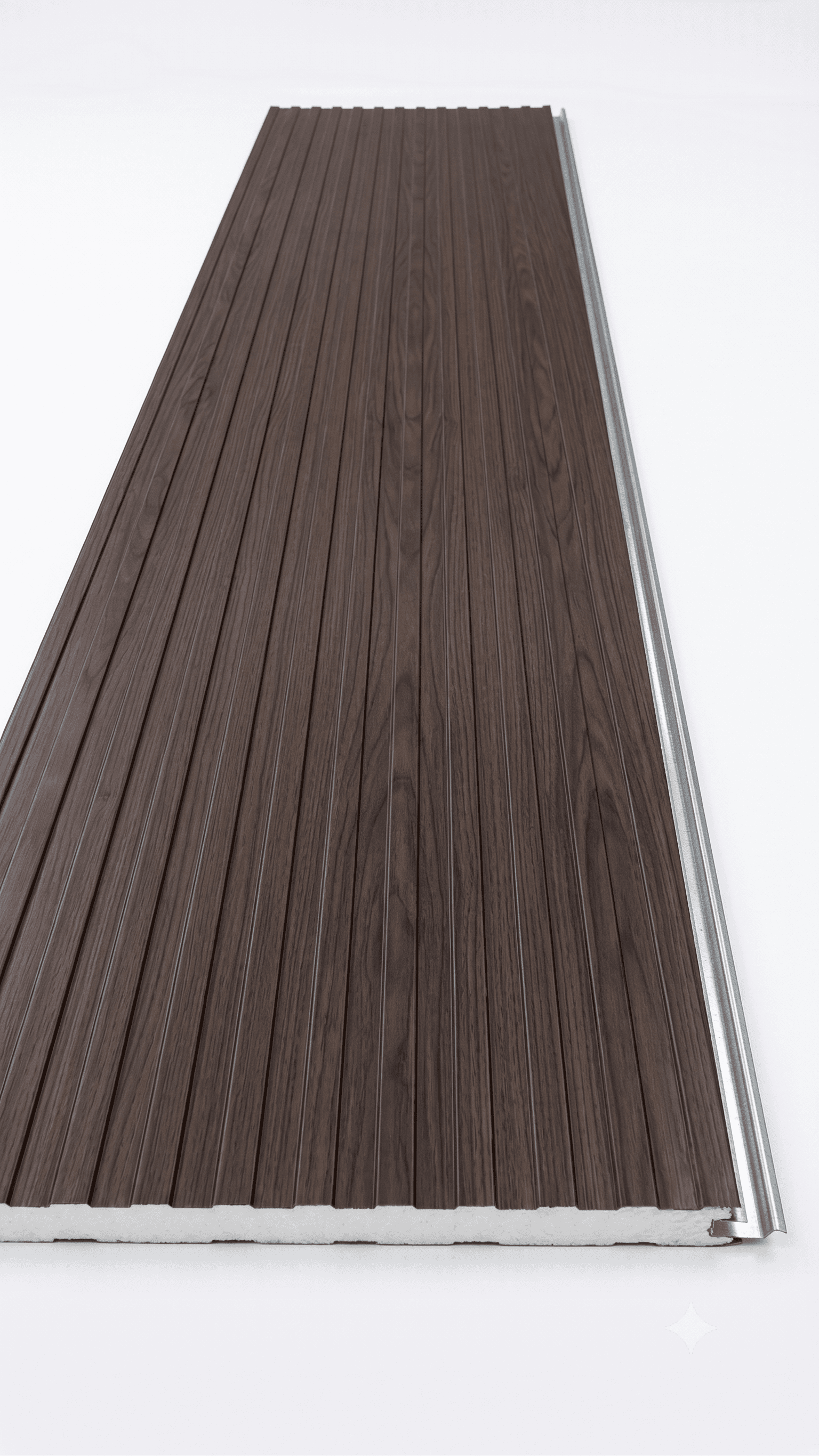 TELHA AMADEIRADA ISOTERMICA 30 MM + PVC IMBUIA