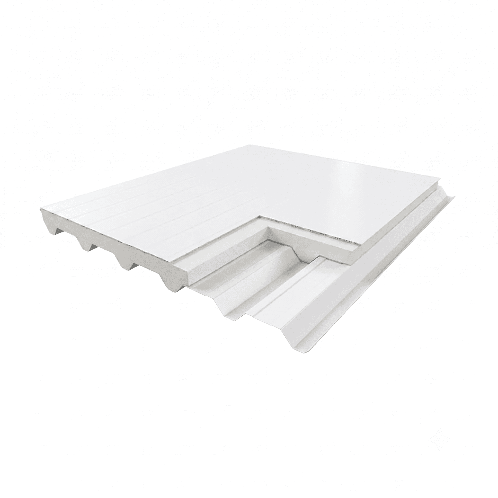 TELHA BRANCA ISOTERMICA 30 MM + PVC BRANCO
